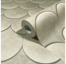 Rolle Vinyltapete mit Halbkreis Muster