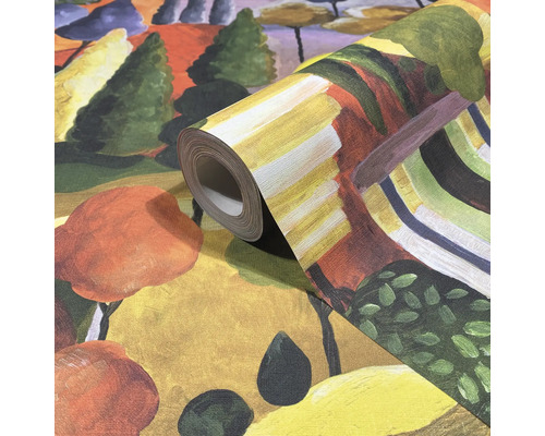 Rouleau de papier peint avec motif de paysage