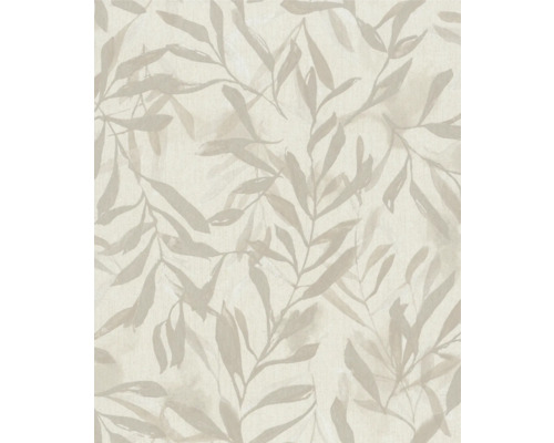 Vliestapete 82441 Leyla Äste beige Tapete mit Blattmuster