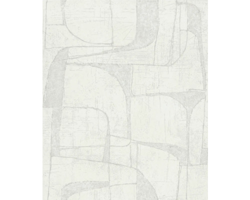 Vliestapete 82451 Leyla Abstrakt weiß-beige Tapete mit abstraktem Muster für die Wandgestaltung
