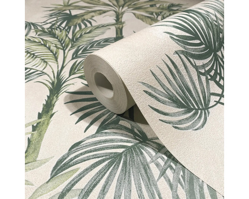 Tapetenrolle mit Palmenmuster