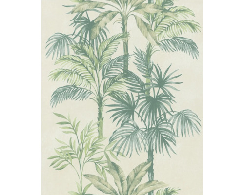 Vliestapete 82456 Leyla Jungle beige grün Tapete mit Palmenmuster