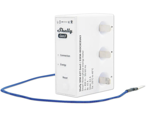 Compteur d''énergie triphasé Shelly Gen3