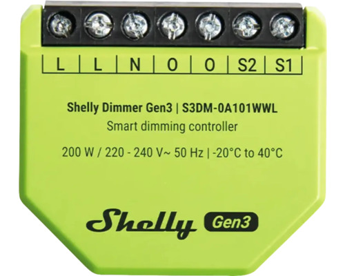 Shelly Dimmer Gen3 intelligenter Dimmregler