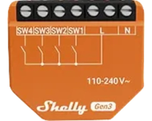 Module d''entrée Shelly Gen3 avec schéma de connexion