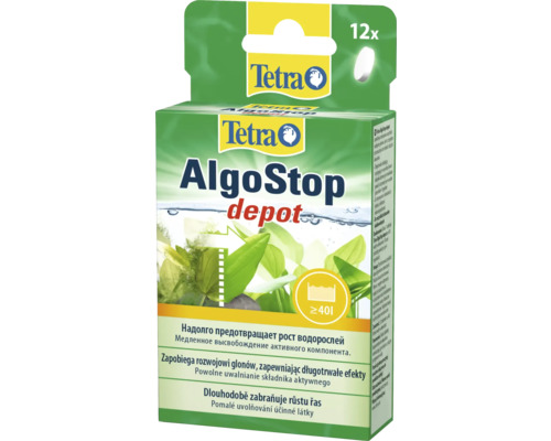 Tetra AlgoStop depot Algenbekämpfung für Aquarien, Packung mit 12 Stück