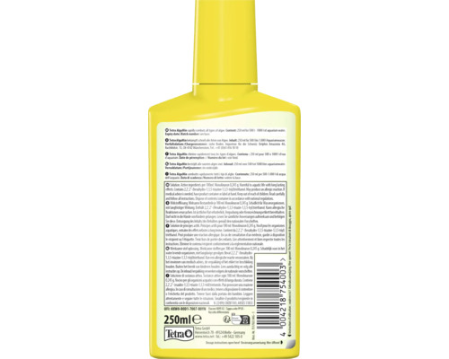 Tetra AlguMin produit anti-algues en bouteille de 250 millilitres