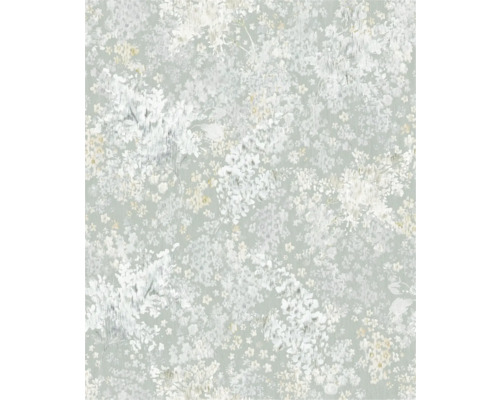 Papier peint intissé 47452 Flora gris Papier peint à motif floral pour la décoration murale