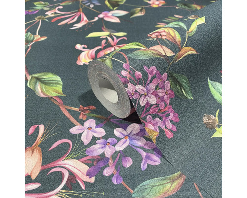 Rouleau de papier peint à motif floral