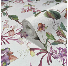 Rouleau de papier peint à motif floral