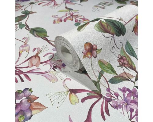 Rouleau de papier peint à motif floral