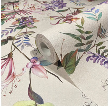 Rouleau de papier peint à motif floral