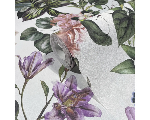 Rouleau de papier peint à motifs floraux