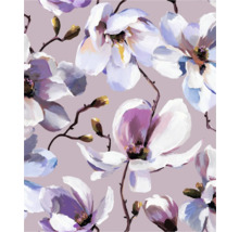 Illustration avec des fleurs de magnolia