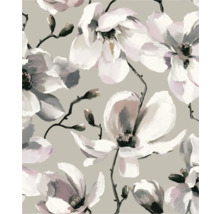 Papier peint décoratif à motif floral de magnolia