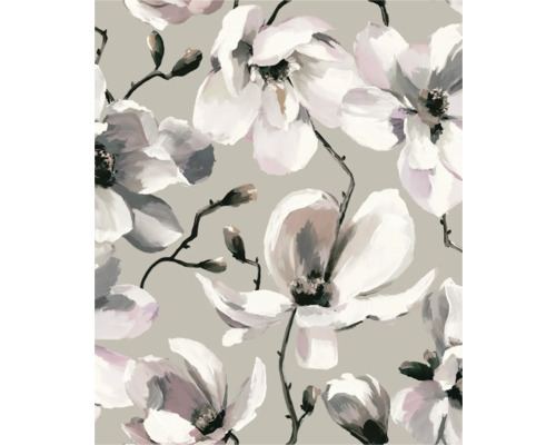 Papier peint décoratif à motif floral de magnolia