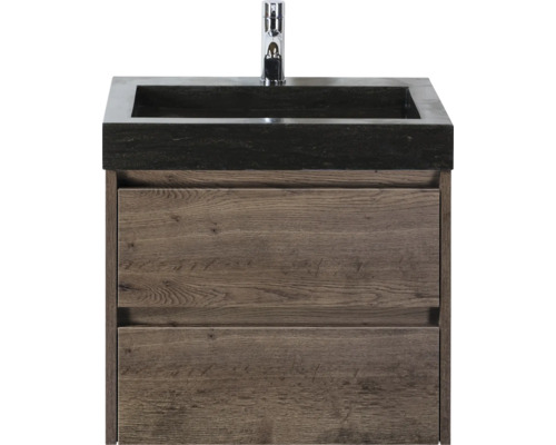 Meuble sous-lavabo avec deux tiroirs et lavabo