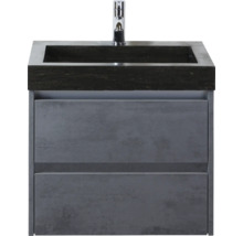 Meuble-lavabo avec deux tiroirs et robinetterie