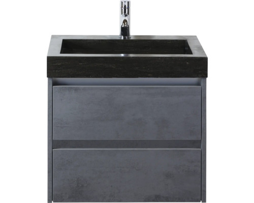 Meuble-lavabo avec deux tiroirs et robinetterie