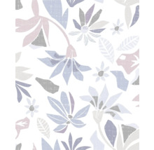 Papier peint à motifs floraux avec un design abstrait