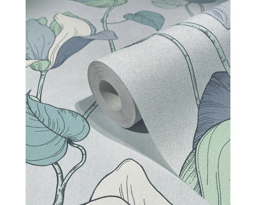 Rouleau de papier peint à motifs floraux