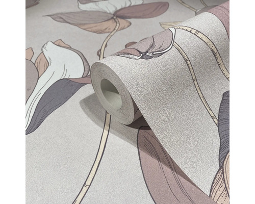Rouleau de papier peint à motif floral