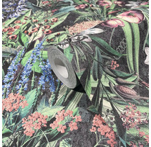 Rouleau de papier peint floral avec motifs d''oiseaux