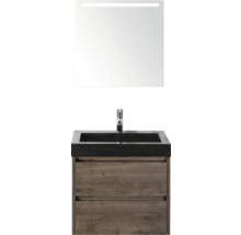 Meuble sous-lavabo avec miroir et éclairage pour la salle de bain