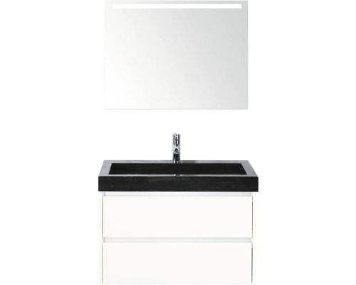 Ensemble de meuble-lavabo avec miroir et meuble bas