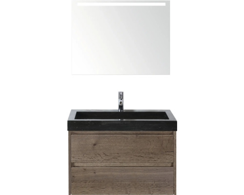 Meuble-lavabo avec miroir et meuble sous-vasque pour la salle de bain