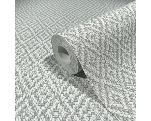 Rouleau de papier peint textile avec motif tissé