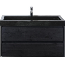 Meuble sous-lavabo avec deux tiroirs et robinetterie