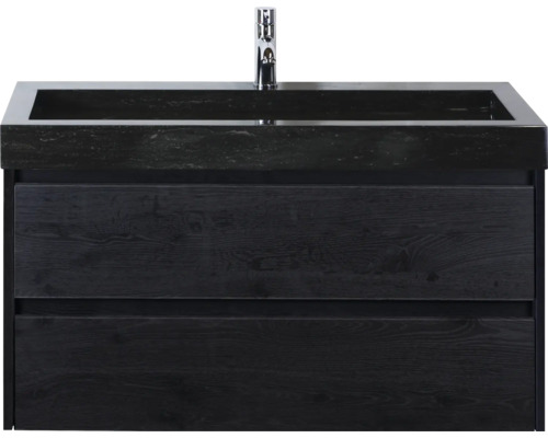 Meuble sous-lavabo avec deux tiroirs et robinetterie