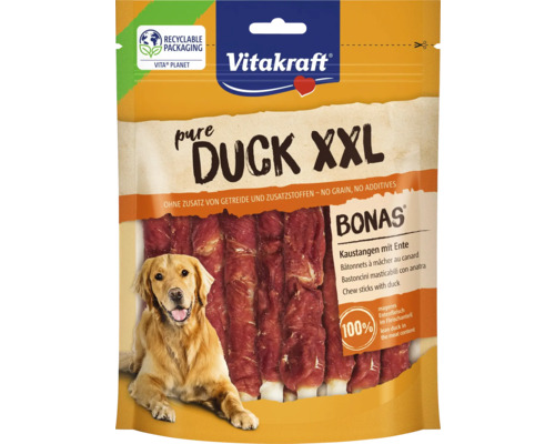 Bâtonnets à mâcher Vitakraft Bonas Pure Duck XXL pour chiens dans l''emballage