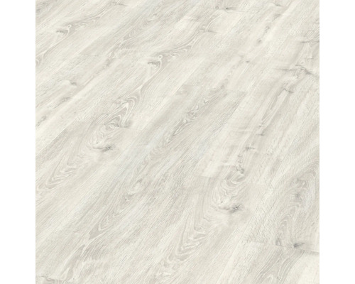 Vinylboden Waltham Eiche weiss Landhausdiele 1292 x 246 x 7,5 mm Heller Laminatboden mit Holzoptik