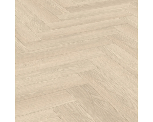 Stratifié Nature Sense Baronia chêne clair chevrons 840 x 168 x 8 mm Parquet à chevrons