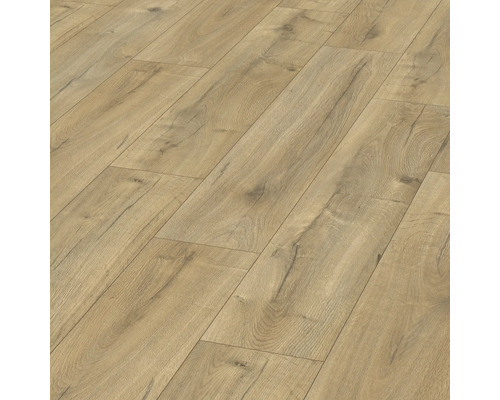 Verlegter Laminatboden in Holzoptik