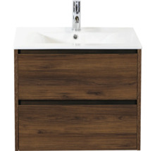 Meuble sous-lavabo avec deux tiroirs et lavabo à poser