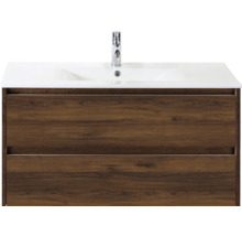 Meuble sous-vasque avec lavabo et robinet