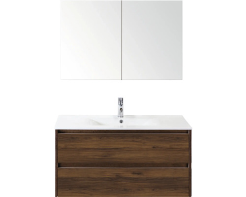 Meuble sous-lavabo avec miroir