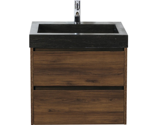 Meuble sous-lavabo avec deux tiroirs et lavabo