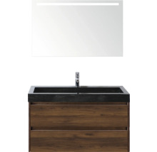 Ensemble de meuble-lavabo avec miroir et meuble bas