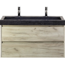 Meuble sous-lavabo avec deux tiroirs et lavabo