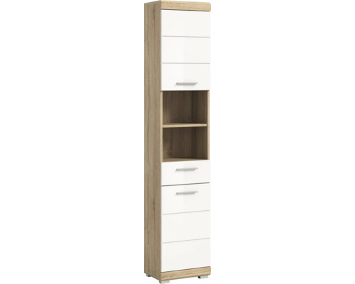 Armoire haute Lambada lxhxp 37x191x31 cm couleur de façade blanc haute brillance Armoire haute Lambada lxhxp 37x191x31 cm couleur de façade blanc haute brillance