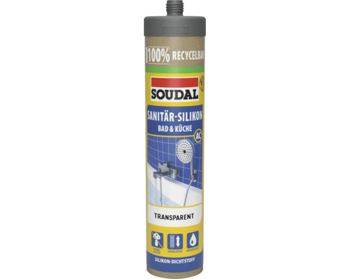Soudal Küchen & Bad Silikon transparent 300 ml