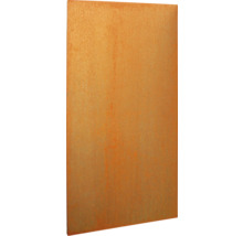 Rostfarbene Metallplatte