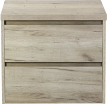 Meuble sous-lavabo avec deux tiroirs