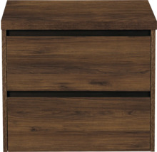 Table de chevet en bois avec deux tiroirs