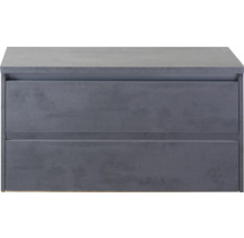 Meuble sous-lavabo avec deux tiroirs