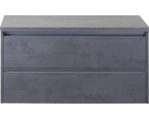 Meuble sous-lavabo avec deux tiroirs